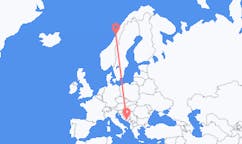 Flights from Sandnessjøen to Mostar