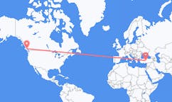 Flyreiser fra Campbell River, Canada til Nevsehir, Tyrkia