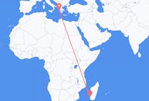 Flyreiser fra Toliara, Madagaskar til Kefallinia, Hellas