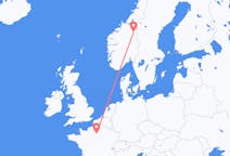 Flights from Røros, Norway to Paris, France