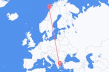Flyg från Bodø, Norge till Aten, Grekland