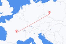 Flights from Clermont-Ferrand in France to Wrocław in Poland