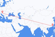 Flights from Xiamen to Zagreb