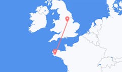 Flights from Quimper, France to Nottingham, the United Kingdom