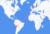Flyreiser fra Antofagasta, Chile til Düsseldorf, Tyskland