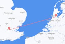 オランダのアムステルダムから、イングランドのロンドンまでのフライト