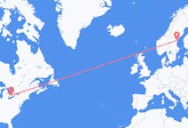 Flights from London to Sundsvall