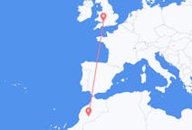 Flyg från Ouarzazate, Marocko till Bristol, England