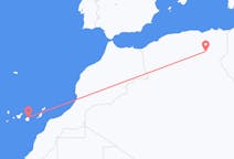 Flyreiser fra Biskra, Algerie til Las Palmas, Spania