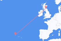 Flights from Corvo Island, Portugal to Edinburgh, the United Kingdom