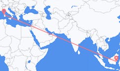 Flyreiser fra Balikpapan, Indonesia til Alghero, Italia