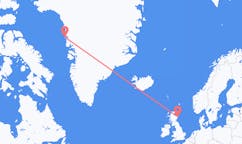 Fly fra Upernavik til Aberdeen