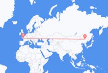 Flyrejser fra Harbin, Kina til Nantes, Frankrig