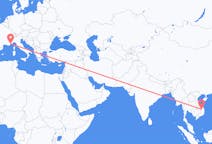Flyreiser fra Pleiku, Vietnam til Nice, Frankrike