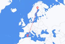 Flyg från Béjaïa, Algeriet till Luleå, Sverige