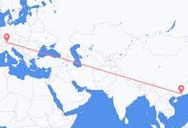 Flyreiser fra Guangzhou, Kina til Friedrichshafen, Tyskland
