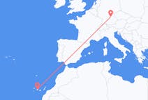 出发地 西班牙出发地 特内里费岛目的地 德国纽伦堡的航班