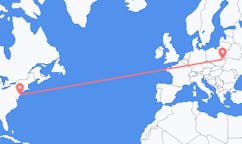 Flyreiser fra Atlantic City, USA til Lublin, Polen