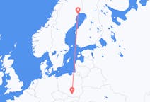 Flights from Kraków in Poland to Luleå in Sweden