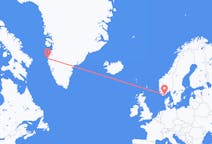 Flights from Sisimiut to Kristiansand