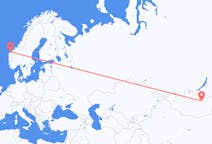 出发地 蒙古出发地 乌兰巴托目的地 挪威Ålesund的航班
