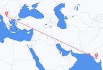 Flyreiser fra Kandla, India, til Skopje, India