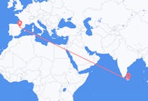 出发地 斯里兰卡出发地 汉班托塔目的地 西班牙萨拉戈萨的航班