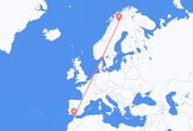 Flights from Tangier in Morocco to Kiruna in Sweden