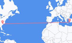 Flyrejser fra Firenze, USA til Rhodes, Grækenland