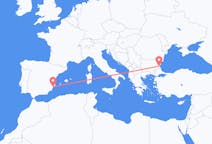 Flights from Burgas, Bulgaria to Alicante, Spain