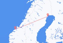 Flyg från Kristiansund till Luleå