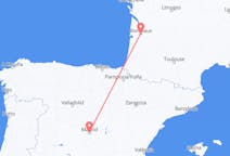 Flyrejser fra Bordeaux, Frankrig til Madrid, Spanien