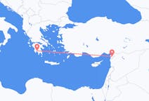 Vluchten van Kalamáta, Griekenland naar Hatay (provincie), Turkije