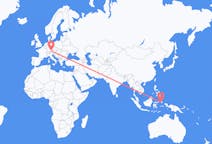 Flyreiser fra Ternate City, Indonesia til München, Tyskland