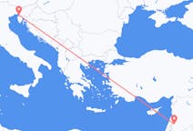 Vols de Damas pour Trieste