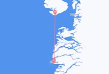 Fly fra Sisimiut til Qeqertarsuaq
