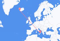 이탈리아발 라메지아 테르메, 아이슬란드행 레이캬비크 항공편