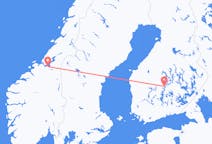 Flyg från Trondheim, Norge till Jyväskylä, Finland