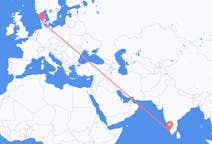Flights from Kochi, India to Billund, Denmark