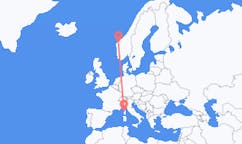 Flights from Calvi, Haute-Corse, France to Volda, Norway