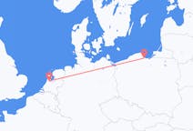 Vols d’Amsterdam, Pays-Bas vers Gdańsk, Pologne