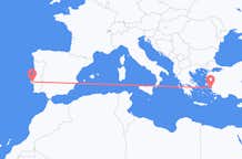 Flyreiser fra Samos, Hellas til Lisboa, Portugal