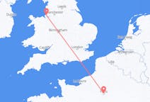 Flights from Paris in France to Liverpool in England