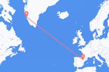 Flyrejser fra Zaragoza, Spanien til Nuuk, Grønland