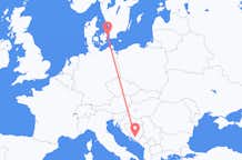 从莫斯塔爾飞往哥本哈根的航班