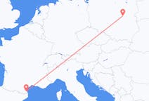 Flyreiser fra Perpignan, Frankrike til Warszawa, Polen