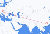 Flyreiser fra Ganzhou, Kina til Graz, Østerrike