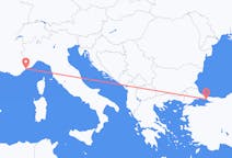 Flights from Istanbul, Turkey to Nice, France