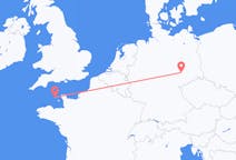 Flyg från St. Peter Port, Guernsey till Leipzig, Tyskland