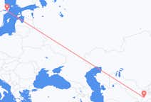 Loty z Duszanbe, Tadżykistan do Sztokholmu, Szwecja